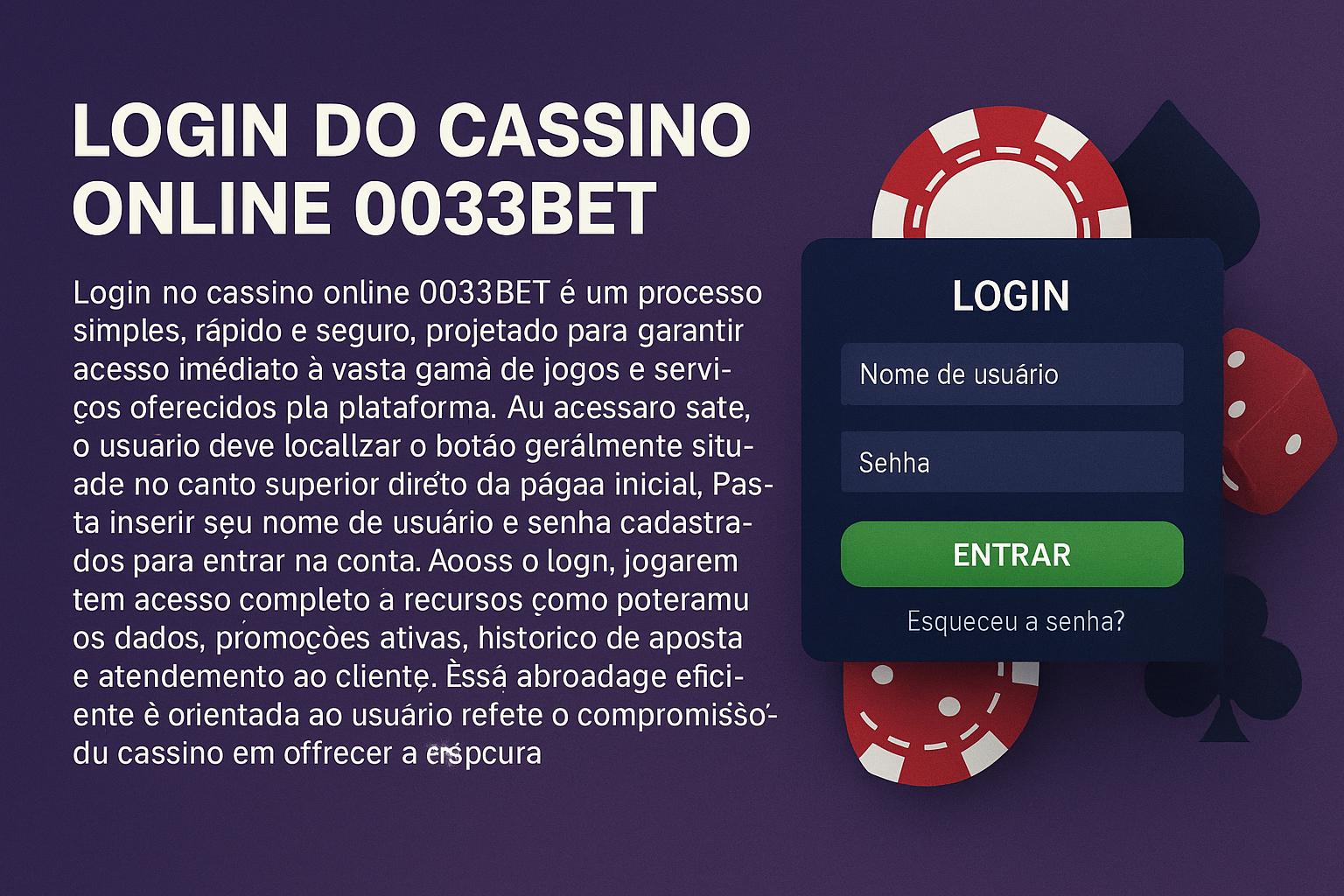 Login no Cassino 0033BET